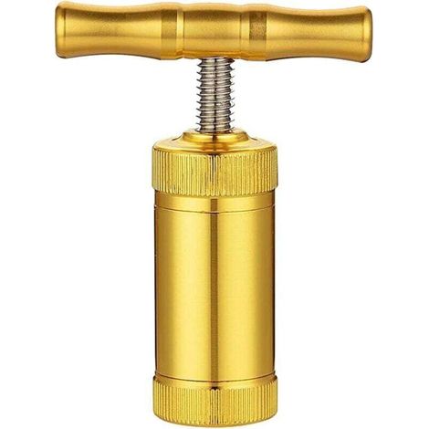 [NEVER USED]  Pollen Press with T-Handle - Heavy Duty Pollen Press - Portable Metal Tobacco Press - T-Shaped Press Tool for Rosin Press and Kief Press (1/4)