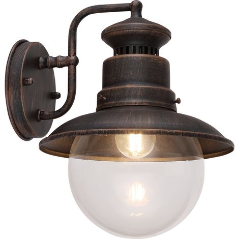 Globo SELLA Applique murale extérieure, couleur rouille, 1 x E27 (1/5)