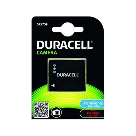 Duracell DR9709 - Batteria per fotocamere digitali 3,7V, 1050 mAh (sostituisce la batteria originalePanasonic CGS-S005)