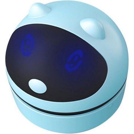 Stofzuiger - Schattig robotontwerp - Tafelmodel stofzuiger - Draadloos et USB-oplaadbaar - Compact and leichtgewicht (Blauw) (1/5)