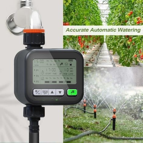 Bewässerungsuhr, automatische Gartenbewässerungsuhr, Außenbewässerungsuhr, Sprinkleruhr (1/4)