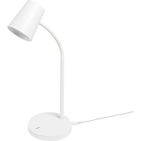 Lampe de table LED Lindby Ailina, hauteur 36 cm, blanche, à intensité variable (1/5)