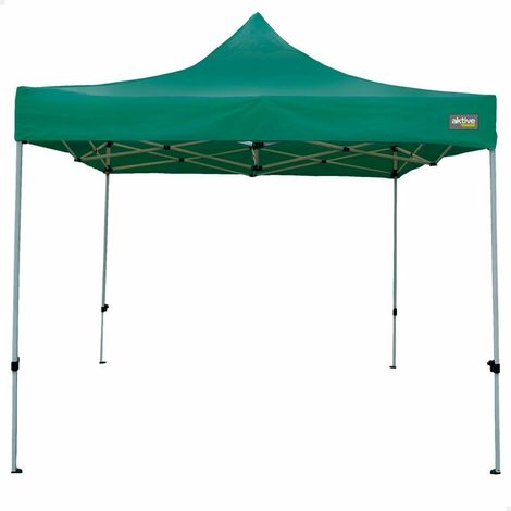 Aktive Faltpavillon Höhenverstellbar Grün 300x320x300 cm