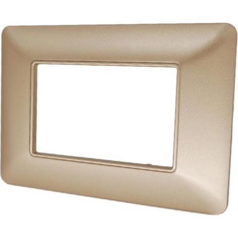 Placchetta per interruttore a 3 posti sabbia cassetta 503 compatibile con btcino matix supporto cover (1/2)