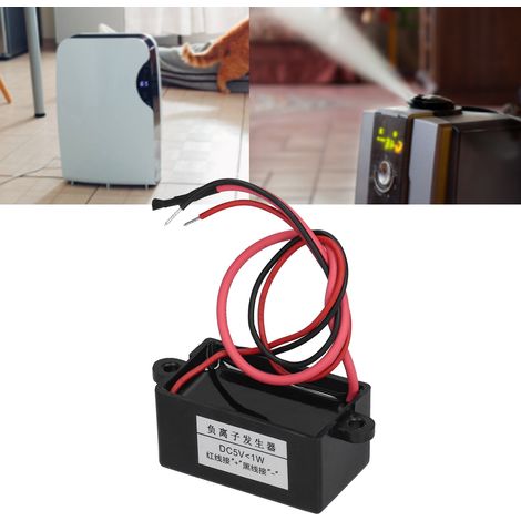 Générateur d'Ions Négatif Mini Purificateur d'Air Noir pour Dispenseur d'Eau DC5V - Module Ioniseur Portable (1/5)