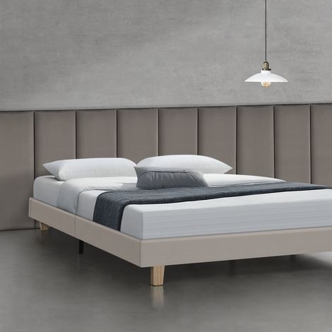 Wandkissenset Carpino 2-tlg. Samt 90x30 cm Dunkelgrau [neu.haus]