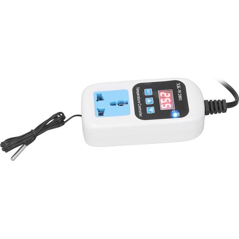Thermostat électronique à prise UE 110-220 V, réglable automatiquement et à affichage numérique, pour serre (1/5)