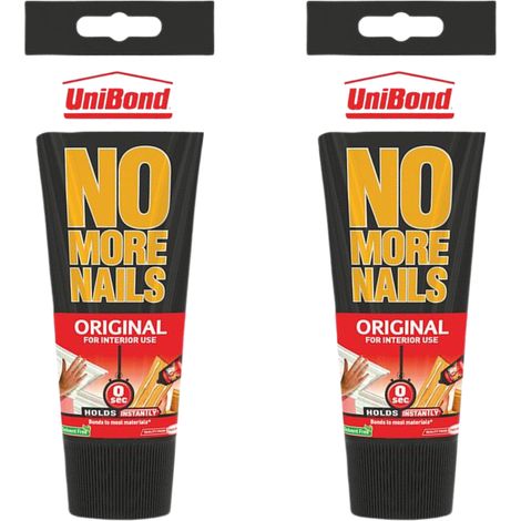 Unibond No More Nails Original Tube 200ml - Pack of 2 (1/2)