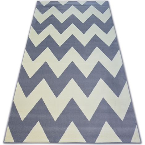 Tapis BCF BASE ZICK 3963 ZIGZAG gris grey 140x190 cm
