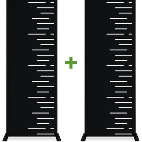 Set mit 2 Dekorplatten ARLBERG Schwarz H.160cm rechte Seite Muster (1/5)