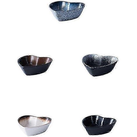 Bol en céramique créatif en forme de cœur, compatible avec la conservation des fruits en cuisine (1/5)