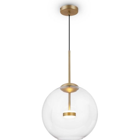 Lampada pendente Modern in Metallo e Vetro Cometa Opaco Oro (1/3)