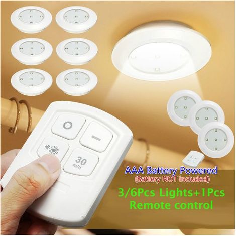 Télécommande à piles AAA lumière LED sous la lumière de l'armoire 3 pièces lumière avec 1 contrôleur Pc (1/5)