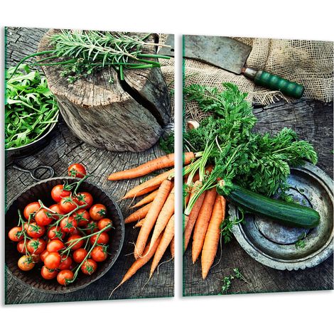 Tagliere in vetro 2x 30x52 verdure (1/5)