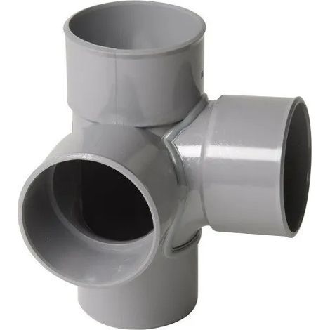 GENERIC-Culotte équerre mâle-femelle Ø40 – Raccord PVC 87°30 – Branchement canalisations réduit – Classement feu NF-M1 (1/2)
