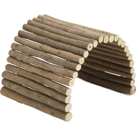 Pont en bois pour Hamster, petit Animal pliable pour cochons d'inde, furets, hérissons, Chinchillas, lapins, 15x30cm/5,9x11,8 pouces (1/5)