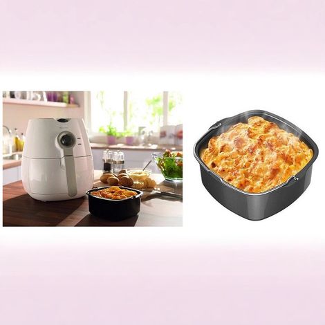 Moule pour friteuse à air chaud, moule de cuisson, moule à gâteau, accessoires de friteuse à air, moule à gâteau, panier de cuisson de pain, friteuse à baril de gâteau, convient pour HD9925 HD9860 HD9 (1/5)