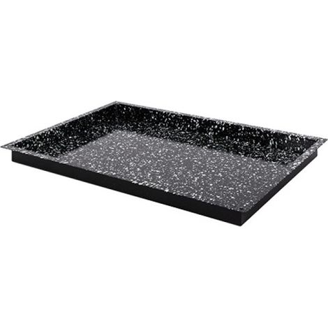 Plateau de four noir tacheté 60x40cm H 4cm - Caterchef
