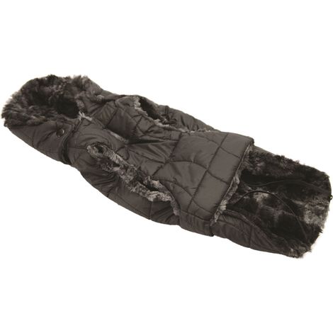 Fashion Dog Steppmantel für Hunde - Schwarz - 47 cm
