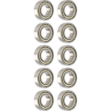 10 roulements à billes miniatures 688ZZ en métal à double blindage, 8 x 16 x 5 mm (1/5)