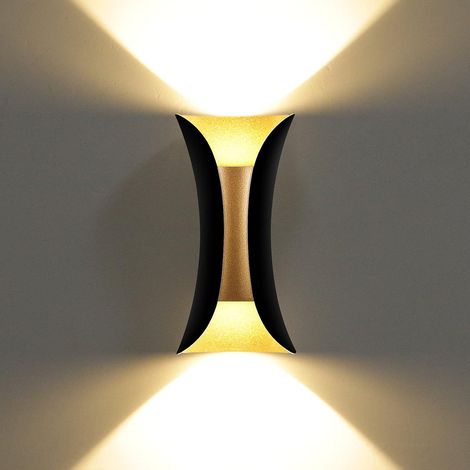 10W Créatif Moderne Applique Murale LED Lampe Murale Imperméable IP65 Aluminium Lèche-murs LED Intérieur Extérieur pour Chambre à Coucher Salon Salle de Bains Entrée Escalier Porche Couloir (1/5)