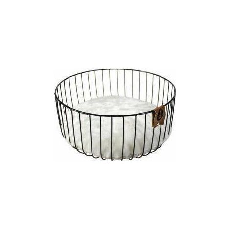 Duvo Cesto Caviar nero confortevole per gatto 35x35x17 cm