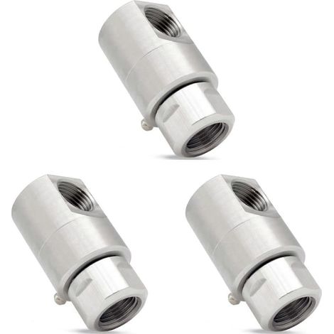 Lot de 3 enrouleurs pivotants de tuyau de 1/2 pouce, 5024-Ni-AL FXF, enrouleur pivotant en acier robuste avec graisseur (1/5)