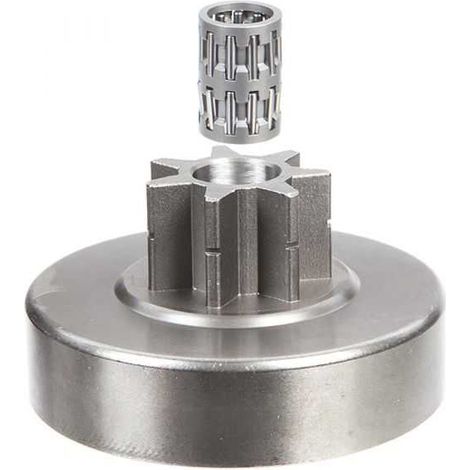 Pignon pour tronçonneuse Stihl 3/8". 7 dents. Hauteur cloche 20,7 mm (1/4)