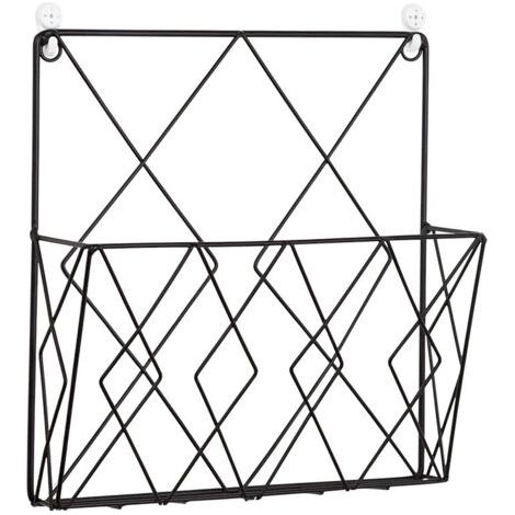 Sollbry Étagère Noir Pour Magazines Organisateur De Stockage Élégant Pour Bureau Et Maison Support Pratique Pour Décoration Et Affichage (1/5)