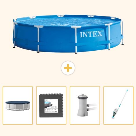 Intex Piscine Tubulaire Ronde - 366x76 cm - 5-pièces S88 (1/5)