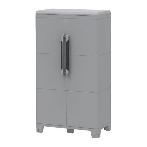 Armoire de stockage RS PRO 2 portes en Plastique verrouillable à poser au sol, 780 x 430 x 1430mm ( Prix pour 1 ) (1/3)