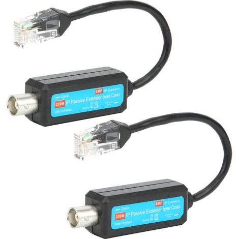 Zwei passive IP-Extender über Koaxialkabel, 8MP HD-Koaxialnetzwerksender für Webcam (1/5)