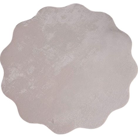 Set de table rond à motif floral ondulé – Imperméable et en similicuir – pour table à manger (1/5)