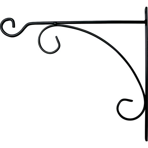 Potence Murale Fer Rond 32 cm Noir Essentis Louis Moulin