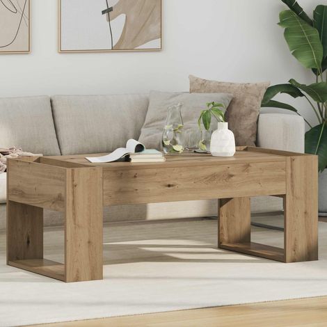 vidaXL Tavolino da salotto Rovere artigianale 110 x 50 x 41 cm