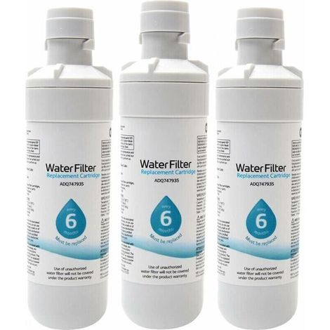 3 paquets LT1000P/PC/PCS Cartouche filtrante pour réfrigérateur, MDJ64844601, ADQ74793501, ADQ7479350 filtre à eau de rechange pour réfrigérateur