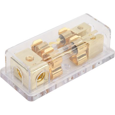 60-A-Stromverteilerblock, 1 Eingang, 2 Ausgänge Audio-Splitter, Sicherungshalter für Wohnmobil-, Auto- und Solaranlagen (1/5)