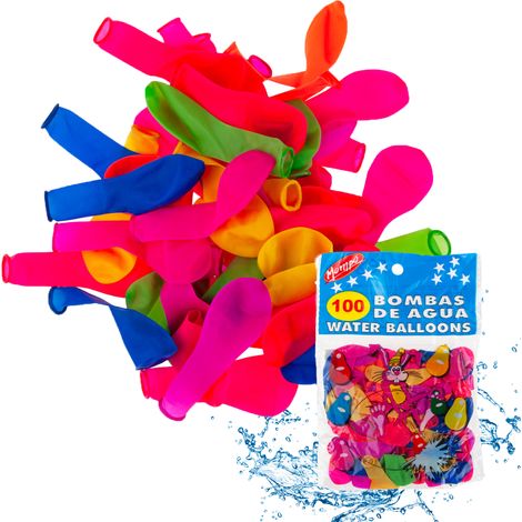 TG48074 WASSERBALLONS PASTEL FARBENFROHE WASSERBALLONS SET 100 STÜCK.