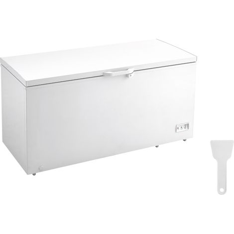 Mophorn Chest Freezer - 17.2 cu.ft / 488 L Capacity, 4 Removable Baskets, 7-Level Temp Adjustment, LED Light, 6 Wheels, Lockable Lid for Home & Commercial Use.
