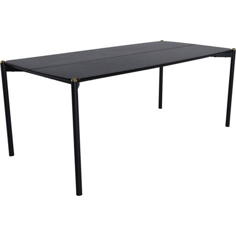 Table à Manger Design "Pelle" 190cm Noir (1/5)