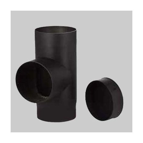 RACCORDO A T PER STUFE A LEGNA - Ø 130 mm