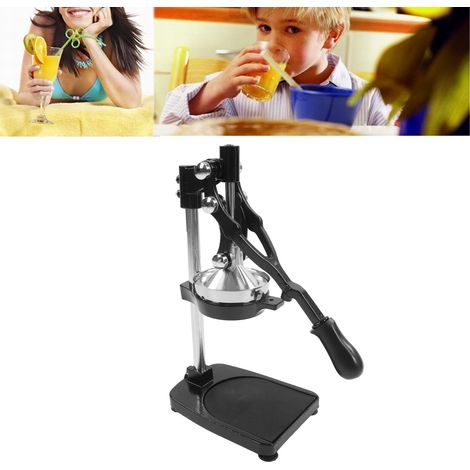Exprimidor manual de frutas y zumos – [Prensa] Extra grande – Exprimidor manual de acero inoxidable 304 con alfombrilla antideslizante y base estable – 5950 g (1/5)
