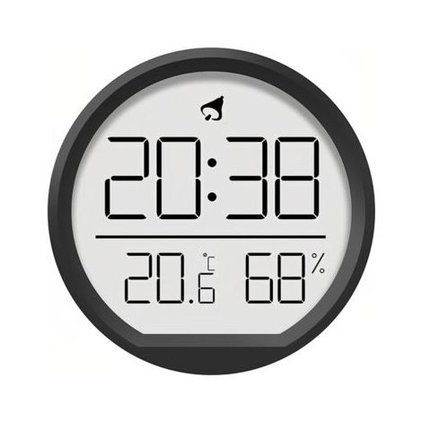 Horloge numérique LCD thermohygromètre Design magnétique suspendue Calendrier 12/24 heures pour la maison, la cuisine, le bureau (1/5)