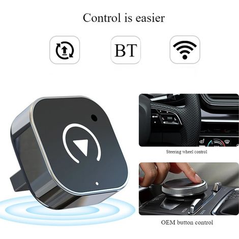CarPlay-Adapter (kabelgebunden auf kabellos) für die Konnektivität im Auto.