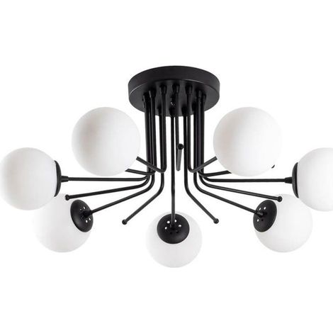 Plafonnier noir modèle 12 7 lumières (1/5)