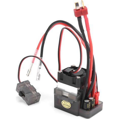 Hochspannungs-320-A-bidirektionaler elektronischer Drehzahlregler (ESC) mit Bürstenmotor und Bremslüfter für Modellfahrzeuge und -boote (1/5)