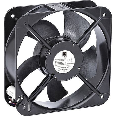 TRU COMPONENTS TC-NA20060-230B1 Axiallüfter 230 V/AC 890 m³/h (L x B x H) 200 x 200 x 60 mm