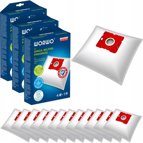 Sacchetti per aspirapolvere sintetici in amica Fen VM 2051, confezione da 12 pezzi. (1/5)