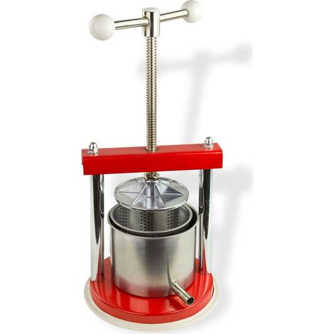 Edelstahl Obstpresse Beerenpresse Weinpresse Saftpresse Fruchtpresse 1,5 Liter (1/5)