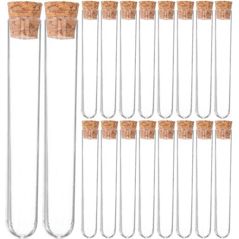 30 couvercles pour récipients en verre, tubes à essai, tubes à eau pour fleurs, tubes à sang.-7.80X1.30X1.30CM